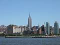 July 5, 2002 - New York, New York.<br />The Empire State Building and the top of the Chrysler building in the distance.