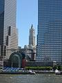 July 5, 2002 - New York, New York.<br />The Woolworth tower seen between the World Financial Center Buildings.
