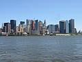July 5, 2002 - New York, New York.<br />The tip of Manhattan seen from the Hudson River.