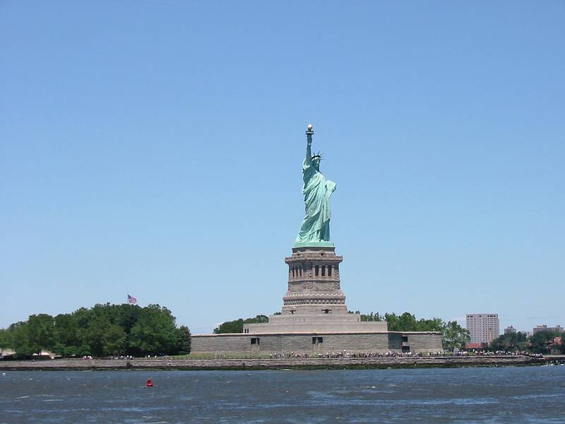 July 5, 2002 - New York, New York.<br />The Statue of Liberty.