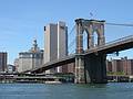 July 5, 2002 - New York, New York.<br />The Manhattan side of the Brooklyn Bridge.