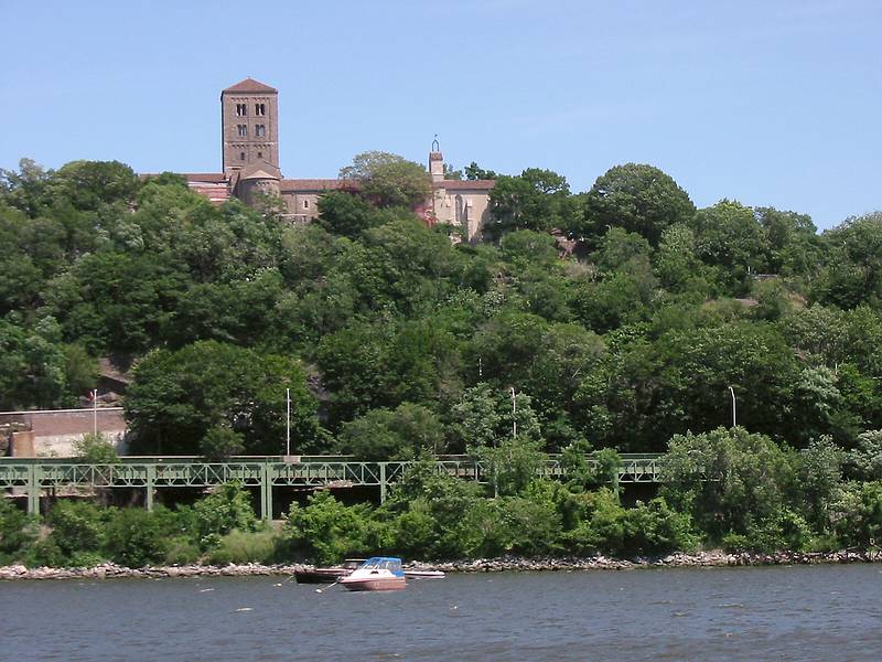 July 5, 2002 - New York, New York.<br />The Cloisters Museum above the Henry Hudson Parkway.
