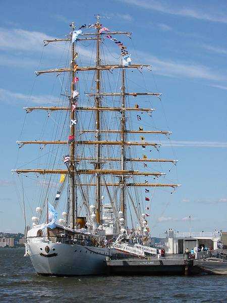 July 5, 2002 - New York, New York.<br />The Argentinian tall ship "Libertad".