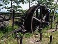 July 12, 2002 - Lake Goerge, New York.<br />Gear that was part of a cable pulled tram to the top of Prospect Mountain<br />from the town of Lake George..