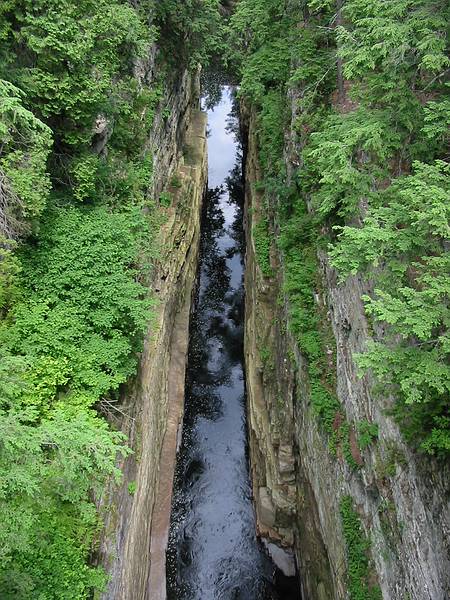 July 13, 2002 - AuSable, New York.<br />The AuSable Chasm.