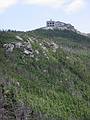 July 13, 2002 - Whiteface Mountain in the Adirondacks, New York.<br />Stone building at the end of the road up the mountain.