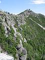 July 13, 2002 - Whiteface Mountain in the Adirondacks, New York.<br />View of ridge to the top from end of road.