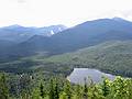 July 14, 2002 - Near Adirondack Mountain Club Loj at Heart Lake, New York.<br />View from atop Mount Jo with Mount Marcy on the left and Algonquin Mountain on the right.<br />Heart Lake is at the foot of Mount Jo.