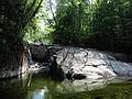 July 14, 2002 - Near Adirondack Mountain Club Loj at Heart Lake, New York.<br />Rocky Falls along the Indian Pass Trail (2.5 miles from the loj).