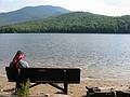 July 14, 2002 - Near Adirondack Mountain Club Loj at Heart Lake, New York.<br />Heart Lake.