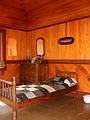 July 15, 2002 - Adirondack Museum, Blue Mountain Lake, New York.<br />Interior of the guest cabin.