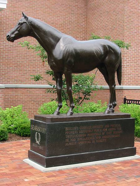 July 19, 2002 - Saratoga Springs, New York.<br />Seabiscuit at the National Museum of Racing and Hall of Fame.