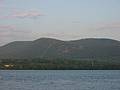 July 20, 2002 - Newburgh, New York.<br />Beacon Mountain across the Hudson River.