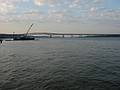 July 20, 2002 - Newburgh, New York.<br />The Beacon-Newburgh Bridge across the Hudson River.