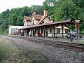July 21, 2002 - Highland Falls (next to West Point), New York.<br />The railroad station (now private).