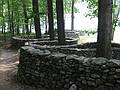 July 21, 2002 - Storm King Arts Center, Mountainville, New York.<br />Andy Goldsworthy's "Storm King Wall".