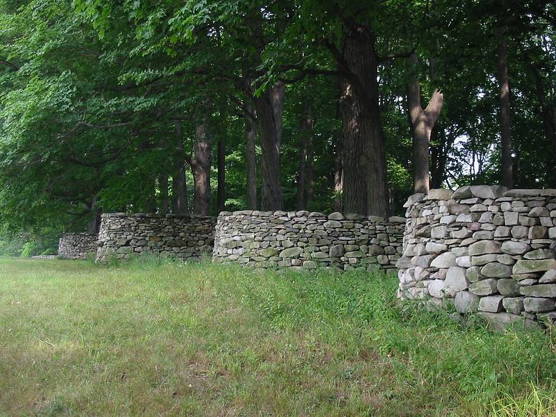 July 21, 2002 - Storm King Arts Center, Mountainville, New York.<br />Andy Goldsworthy's "Storm King Wall".