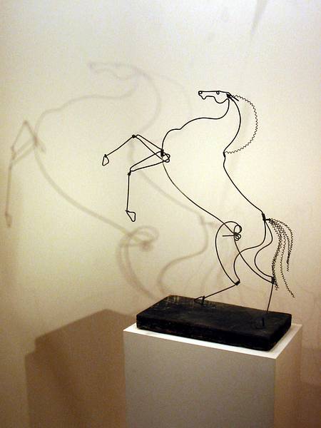 Aug 9, 2002 - East Wing of the National Gallery of Art, Washington, DC.<br />Alexander Calder,  American, 1898-1976, "Rearing Stallion", c. 1928.