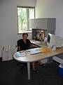 Aug 10, 2002 - Loyola University, Baltimore, Maryland.<br />Baiba in her new office.