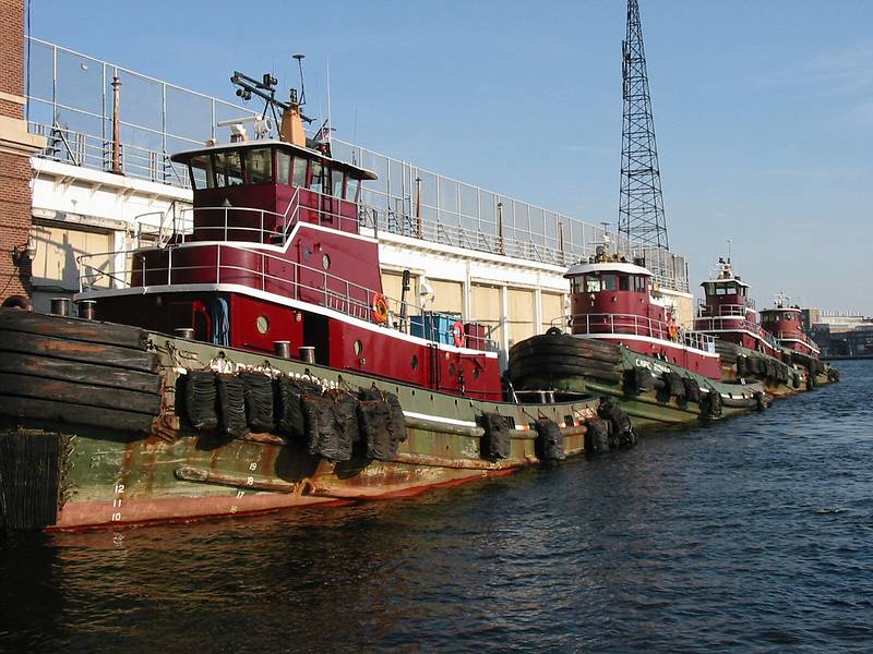 Aug 10, 2002 - Baltimore, Maryland.<br />Tug boats.