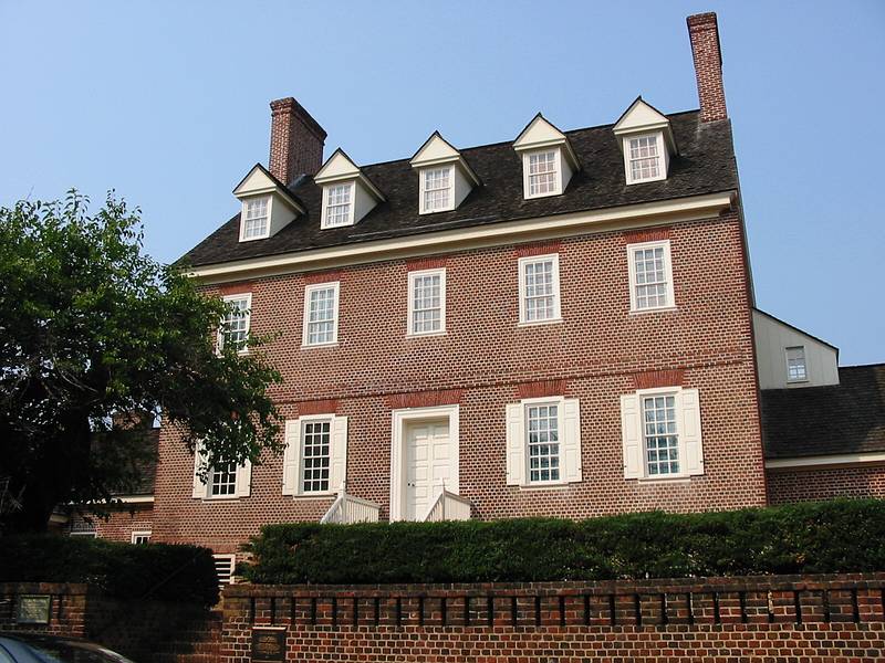 Aug 12, 2002 - Annapolis, Maryland.<br />William Paca House, build between 1763 and 1765, is a five part<br />Georgian mansion.