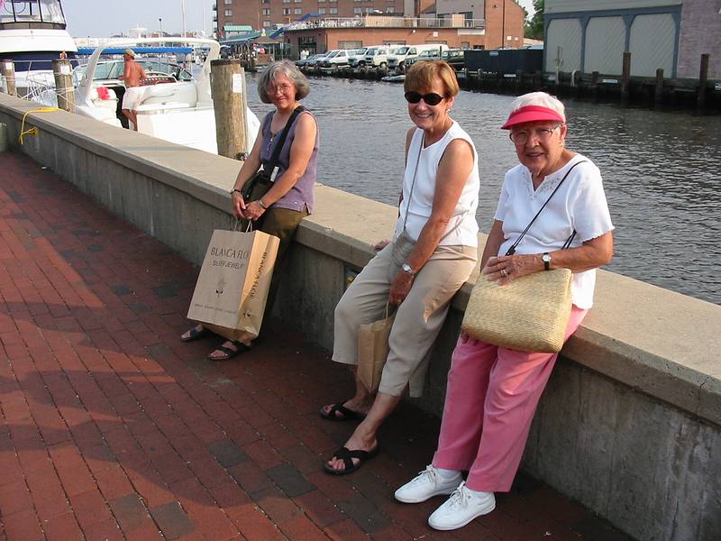 Aug 12, 2002 - Annapolis, Maryland.<br />Joyce, Baiba, and Marie.