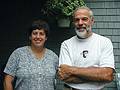 Aug 16, 2002 - SNAS reunion at Betsy's in Andover, Massachusetts.<br />Cathy and Steve (Bell Labs friends).