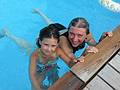 Aug 18, 2002 - At Tom and Kim's in South Hampton, New Hampshire.<br />Arianna and Joyce.