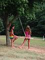 Aug 18, 2002 - At Tom and Kim's in South Hampton, New Hampshire.<br />Arianna and Marissa.