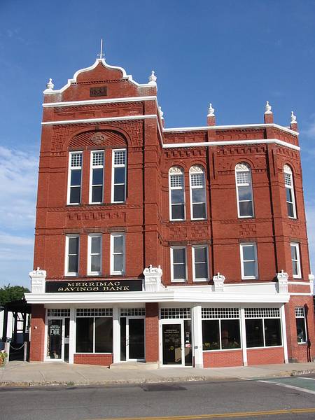 Aug 22, 2002 - Merrimac, Massachusetts.<br />Merrimac Savings Bank.