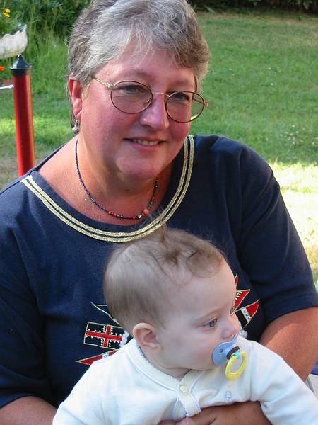 Aug 23, 2002 - At Marie's in Lawrence, Massachusetts.<br />Great aunt Norma and Miranda.