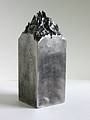 Aug 29, 2002 - Joyce's studio at 77 Elm Street, Amesbury, Massachusetts.<br />One of Joyce's sculptures, "Volatility".