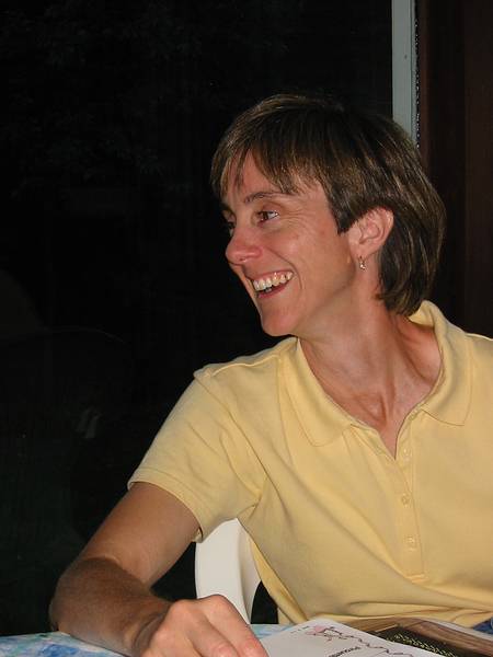 Sept 13, 2002 - At Oscar and Leslie's in North Andover, Massachusetts.<br />Oscar's birthday celebration.<br />Leslie.