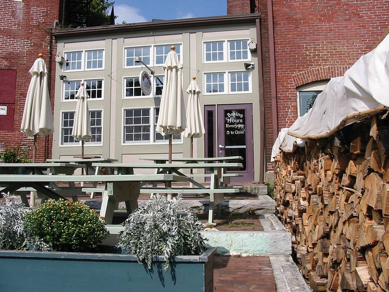 Sept 21, 2002 - The Millyard, Amesbury, Massachusetts.<br />The Flatbread beer and pizza restaurant.
