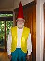 Sept 28, 2002 - Merrimac, Massachusetts.<br />Egils dressed as a gnome (for Ron Jones' video/halloween party).