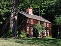 Oct 8, 2002 - 20 East Main Street, Merrimac, Massachusetts.<br />The Old Sawyer House circa 1735 saltbox.<br />The Town of Merrimac Improvement Society has owned this house - named after<br />the family that inhabited the house during the 18th and 19th centuries - since 1908.