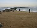 Dec 13, 2002 - Plum Island, Massachusetts.<br />Bonnie and John at the mouth of the Merrimack River.