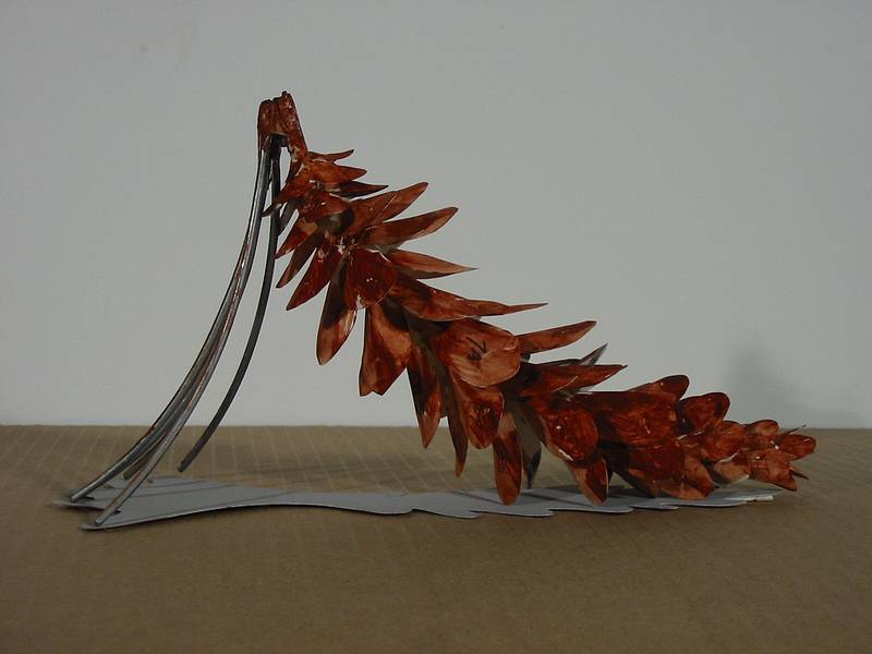Dec 13, 2002 - Joyce's studio in Amesbury, Massachusetts.<br />A maquette of a sculpture that Joyce proposed for an exhibit in Chicago.