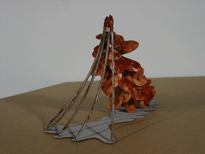 Dec 13, 2002 - Joyce's studio in Amesbury, Massachusetts.<br />A maquette of a sculpture that Joyce proposed for an exhibit in Chicago.
