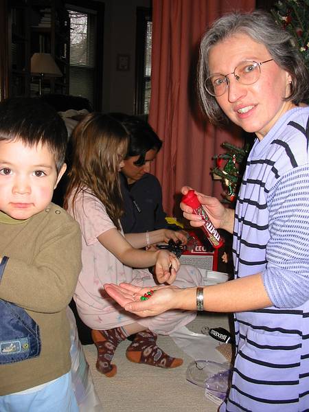 Dec 25, 2002 - Merrimac, Massachusetts.<br />Gujn and memere Joyce.
