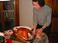 Dec 25, 2002 - Merrimac, Massachusetts.<br />Paul carving the turkey.
