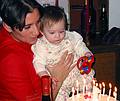 Dec 26, 2002 - Merrimac, Massachusetts.<br />Miranda's birthday and Melody's birthday celebration.<br />Melody and Miranda.