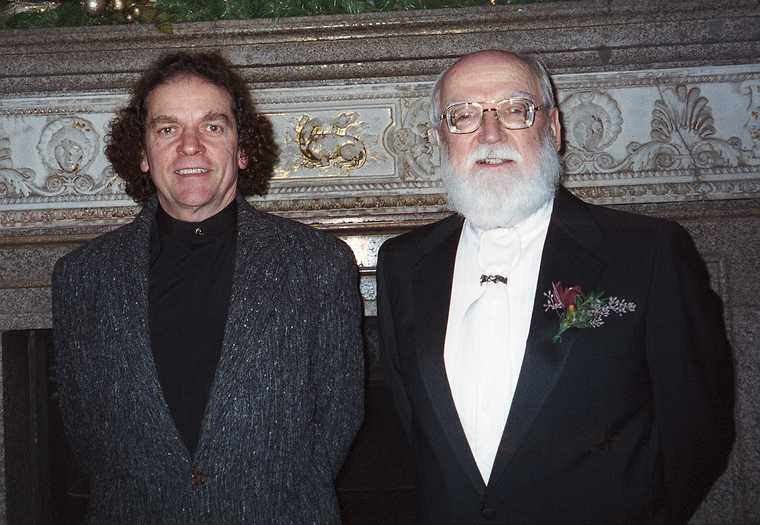 Dec 28, 2002 - Searles Castle, Windham, New Hampshire.<br />Carl and Holly's wedding.<br />Paul (Carl's mother's sister's husband) and Egils`(his stepfather).