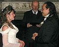 Dec 28, 2002 - Searles Castle, Windham, New Hampshire.<br />Carl and Holly's wedding.<br />Holly, David Kolifrath, and Carl.