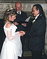 Dec 28, 2002 - Searles Castle, Windham, New Hampshire.<br />Carl and Holly's wedding.<br />Holly, David, and Carl.