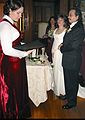 Dec 28, 2002 - Searles Castle, Windham, New Hampshire.<br />Carl and Holly's wedding.<br />Inga (Eric's wife and Carl's sister in law), Holly, and Carl.