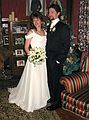 Dec 28, 2002 - Searles Castle, Windham, New Hampshire.<br />Carl and Holly's wedding.<br />Holly and Henry.
