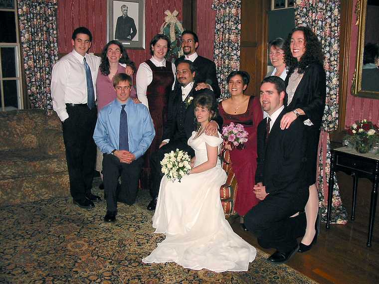 Dec 28, 2002 - Searles Castle, Windham, New Hampshire.<br />Carl and Holly's wedding.<br />Nathan, Elizabeth, Elizabeth's boyfreind, Inga, Carl, Eric, Holly, Melody,<br />Genie's boyfriend, Nancy, and Genie.