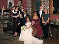 Dec 28, 2002 - Searles Castle, Windham, New Hampshire.<br />Carl and Holly's wedding.<br />Guðjón (Eric's son), Inga, Dagbjört, Eric, Carl, Holly, Melody, Egils, and Joyce.