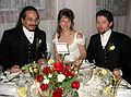 Dec 28, 2002 - Searles Castle, Windham, New Hampshire.<br />Carl and Holly's wedding.<br />Carl, Holly, and Henry.